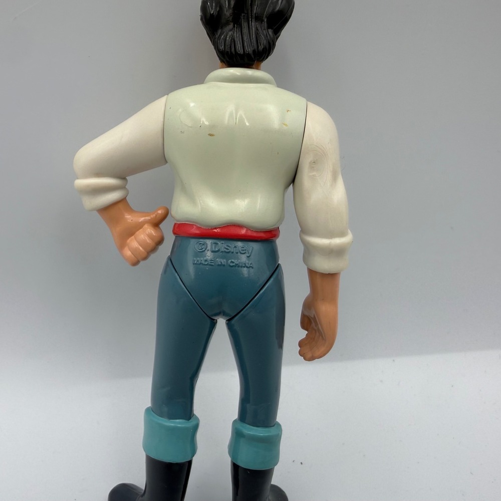Disney The Little Mermaid Figure Lot King Triton Prince Eric Flounder Vintage - Picture 7 of 7